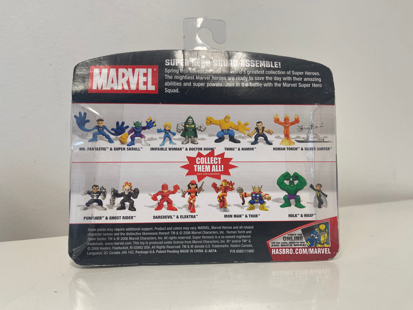 Marvel Super Hero Squad Human Torch & Silver Surfer figures 2 pack