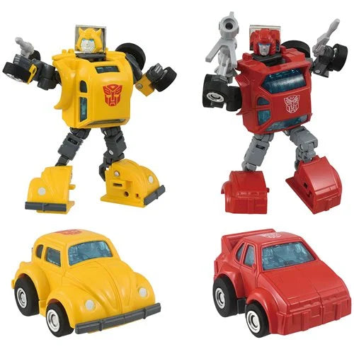 Transformers Missing Link C-09 Cybertron Heroes Anime Bumblebee and Cliffjumper Set