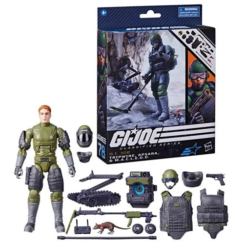 G.I. Joe Classified Series Tripwire, Apsara, & M.A.C.L.E.O.D. Deluxe 6-Inch Action Figure
