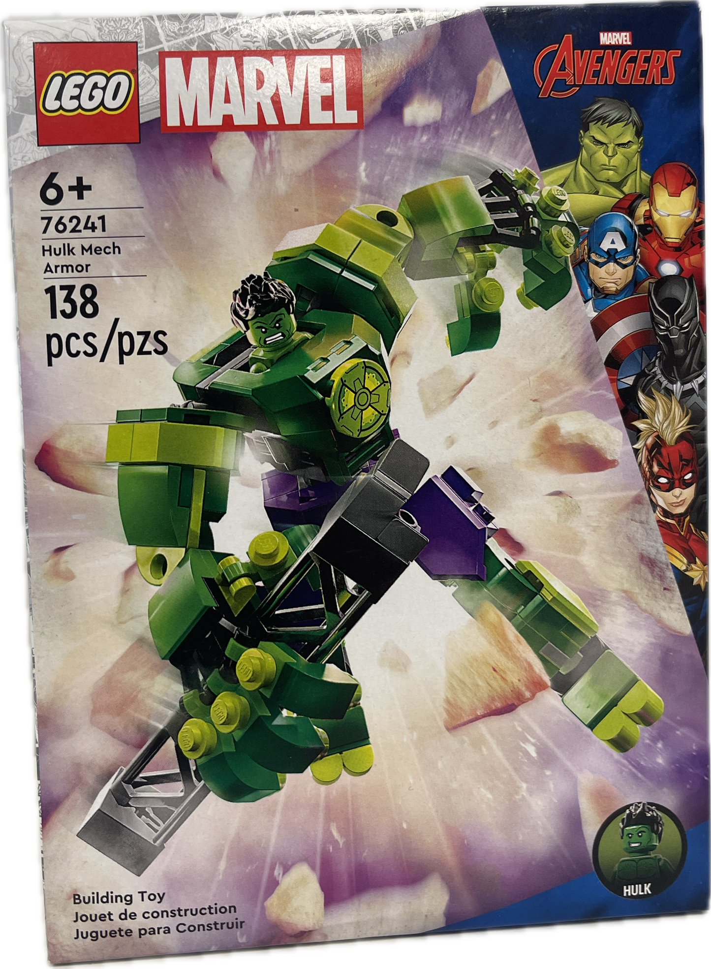 Lego Marvel Avengers Hulk Mech Armor 76241 138 pcs