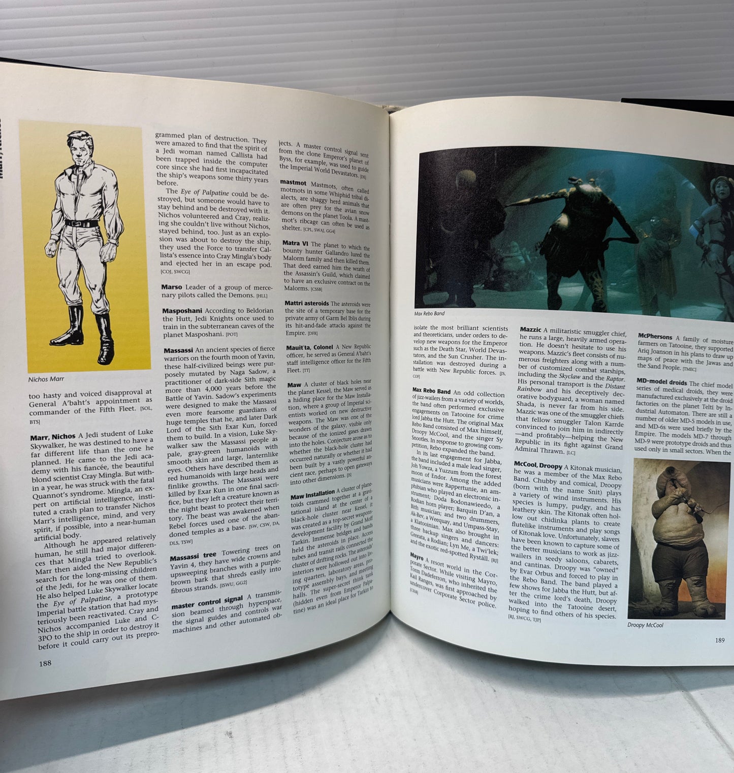 Star Wars Encyclopedia by Stephen J. Sansweet 1998, Hardcover - USED WH
