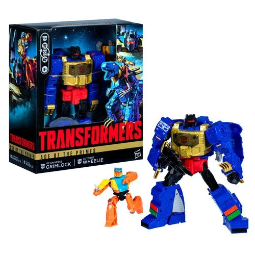Transformers Age of the Primes Leader G2 Grimlock & Wheelie