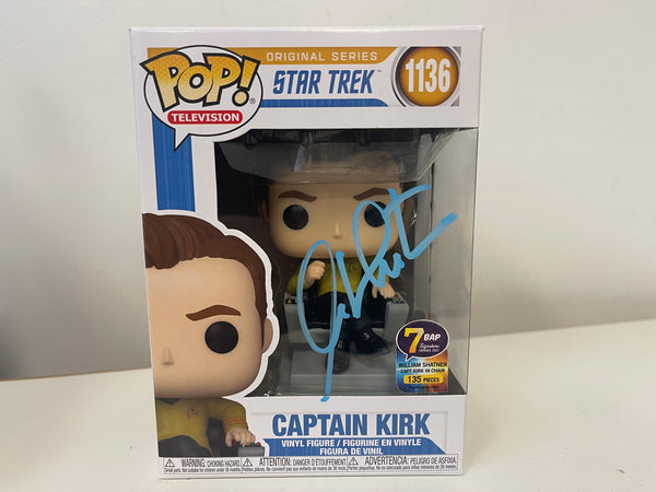 Pop 7BAP Signature Star Trek TOS Captain Kirk 1136 Signed by William Shatner with JSA Certification