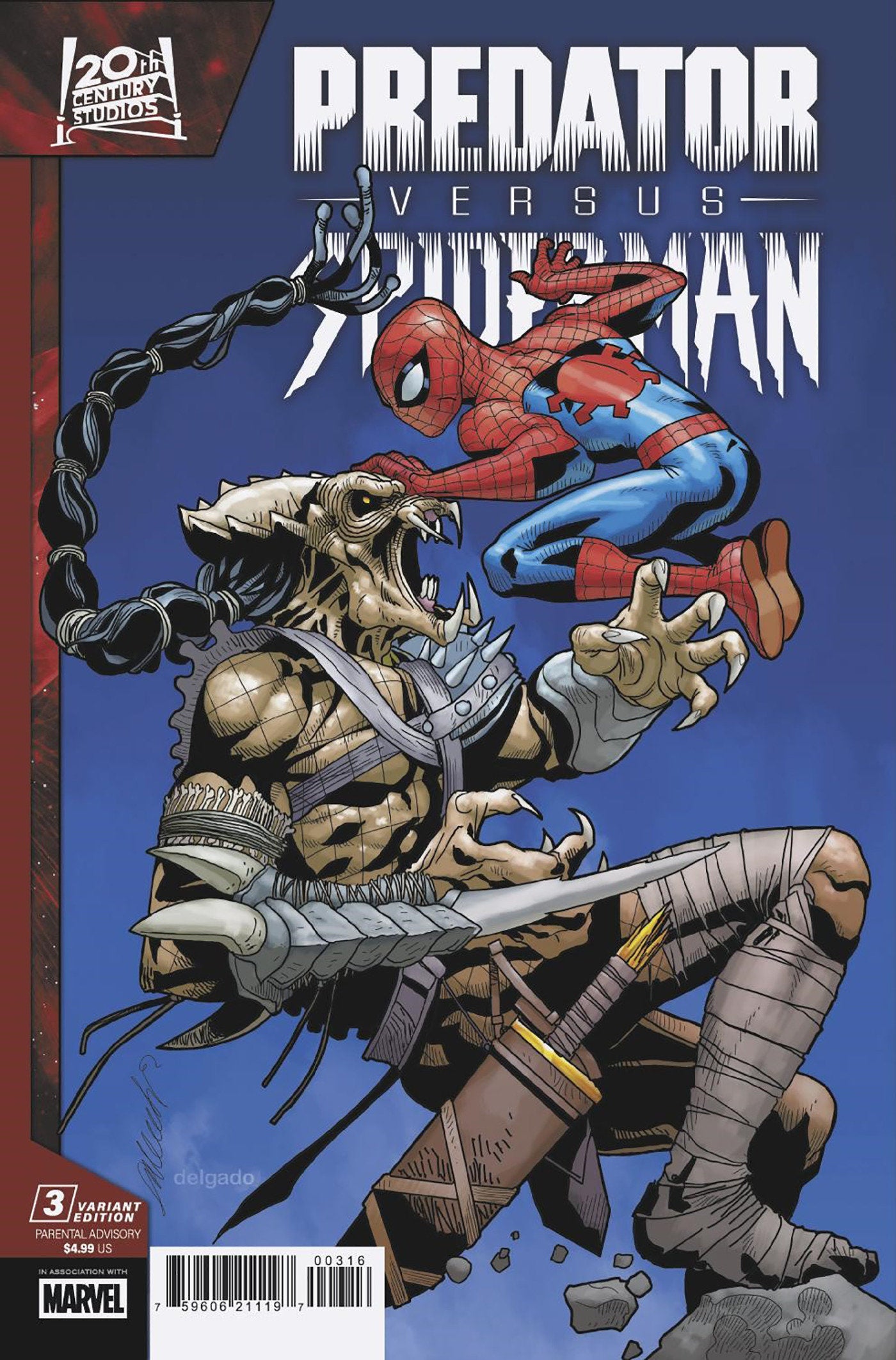 Predator vs. Spider-Man #3 Salvador Larroca Variant 1/25