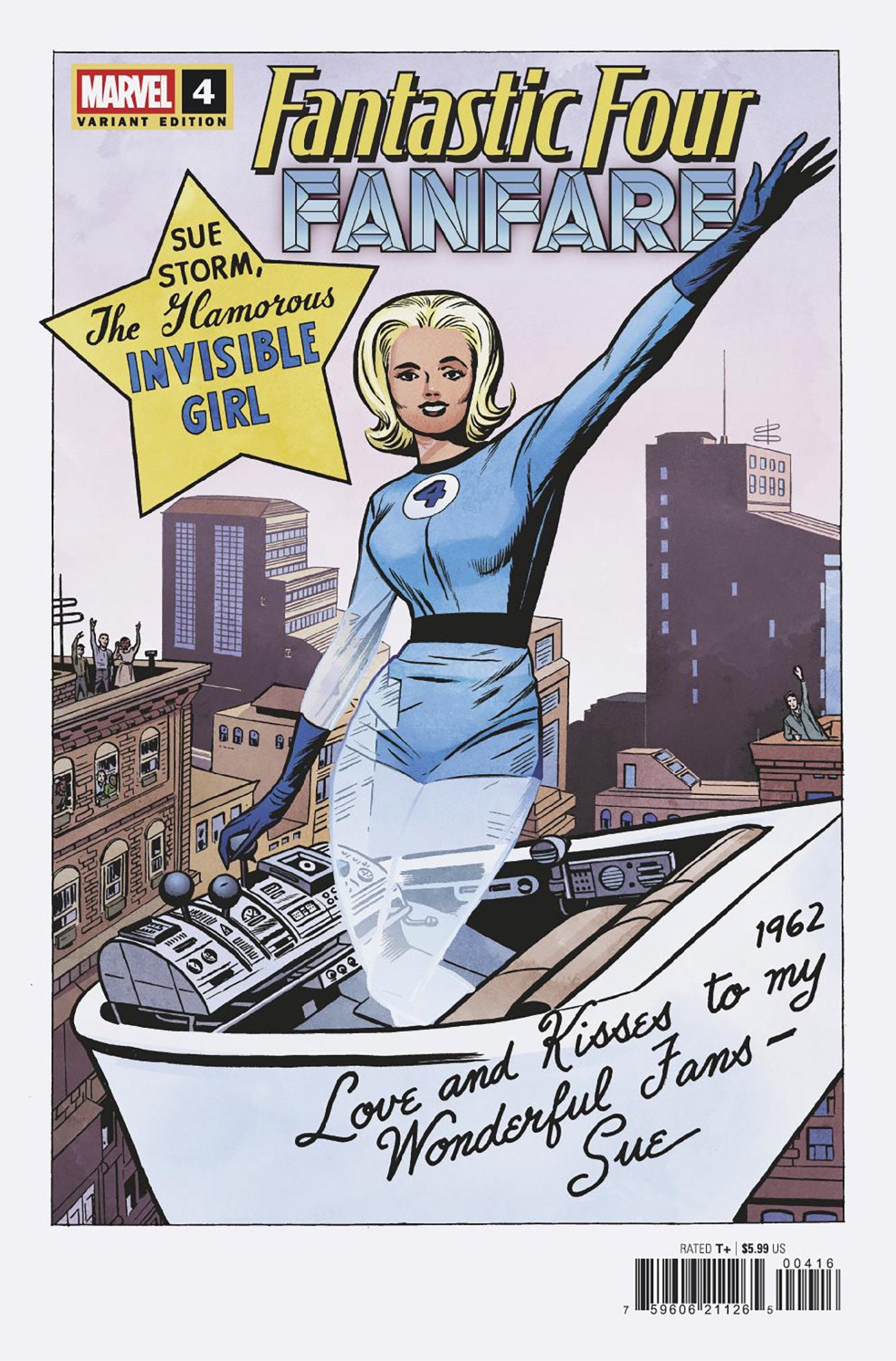 Fantastic Four Fanfare #4 Jack Kirby Hidden Gem Variant 1/50