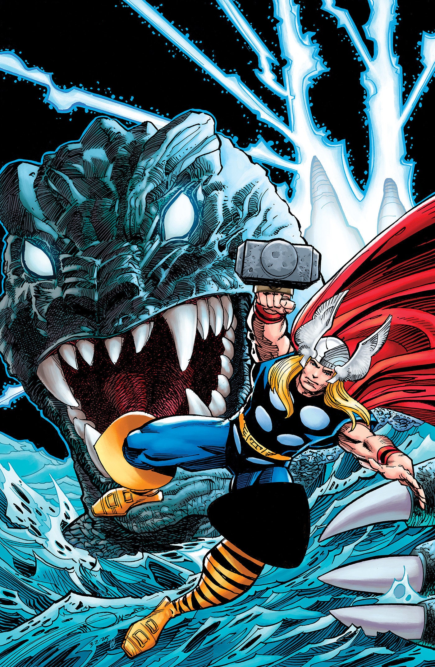 Godzilla vs. Thor #1 Walter Simonson Full Art Variant 1/100