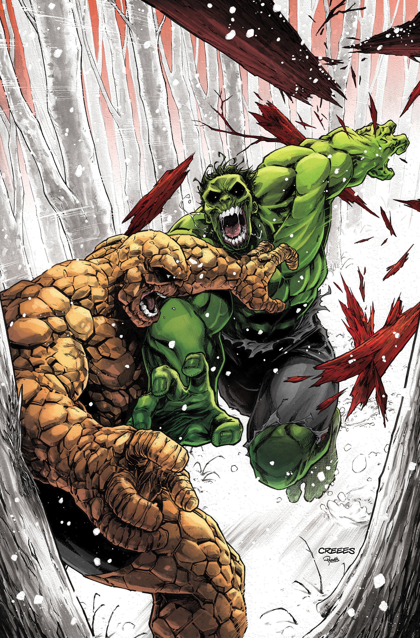 Marvel: Black, White & Blood And Guts #2 Creees Lee Full Art Variant 1/50