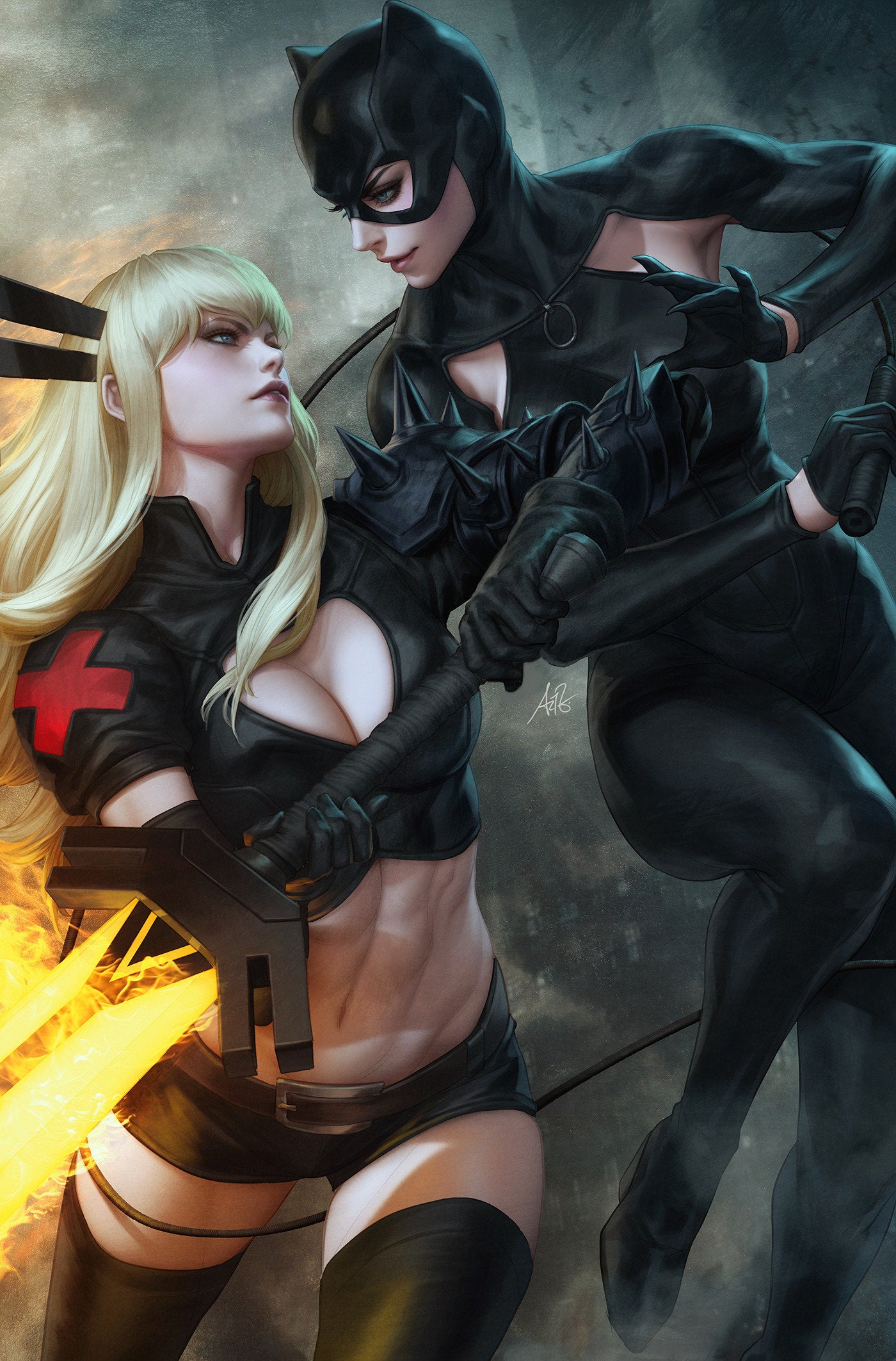 Marvel/DC: Deadpool/Batman #1 Artgerm Full Art Variant 1:100