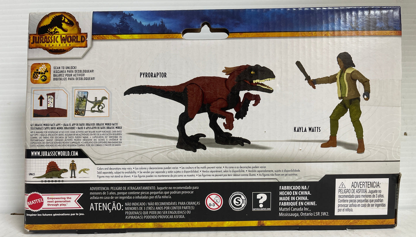 2021 Jurassic World Dominion Kayla Watts & Pyroraptor Action Figure