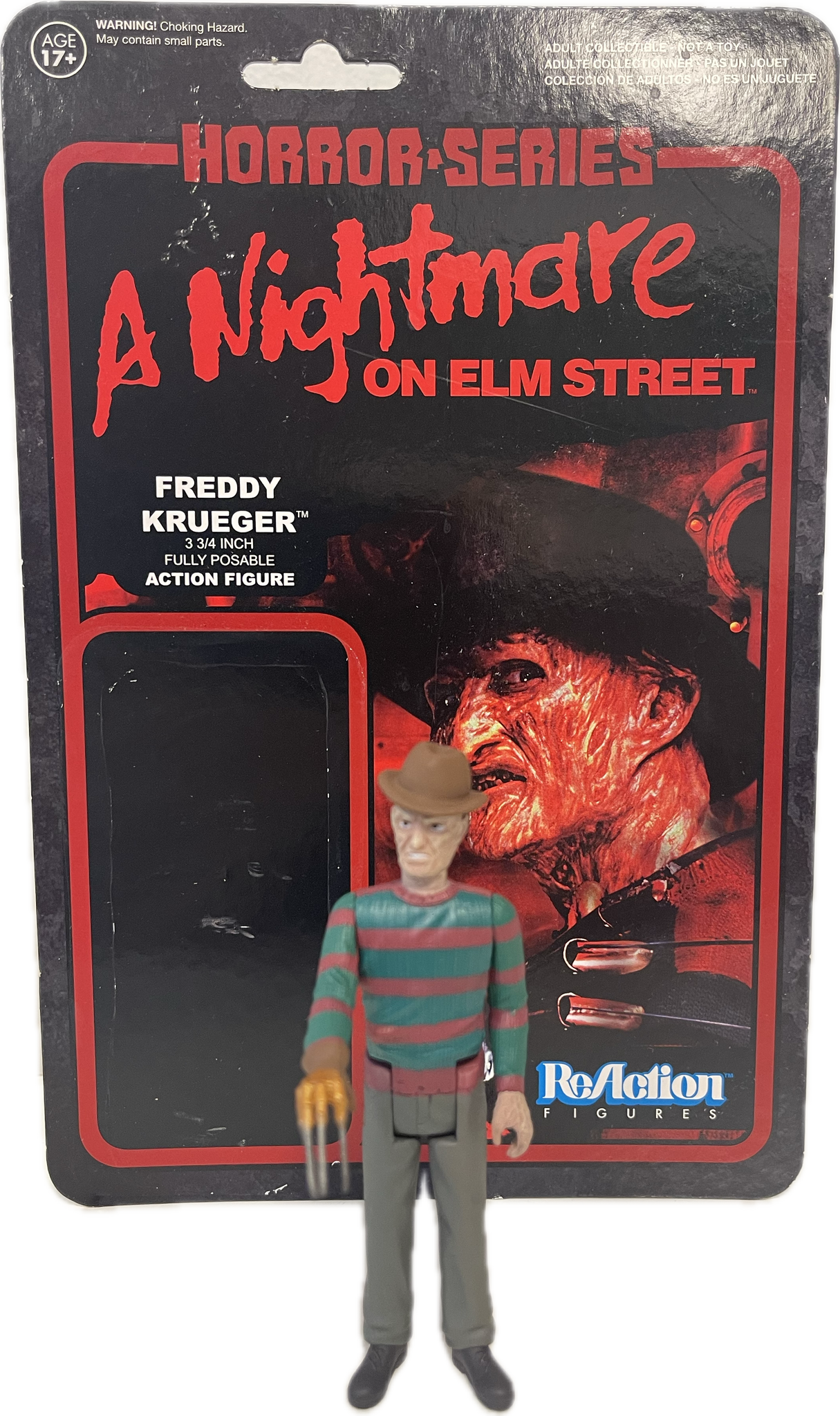 ReAction Figures Nightmare On Elm Street Freddy Krueger 3/4 Inch