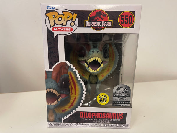 Pop Movies Jurassic Park Dilophosaurus 550 Glows In Dark