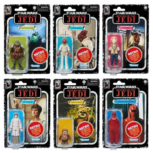 Star Wars The Retro Collection Return of the Jedi 3 3/4-Inch Action Figures Set of 6 - Exclusive
