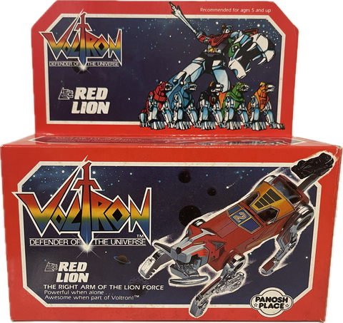Voltron Defender Of The Universe Red Lion Vehicle Complete 1984