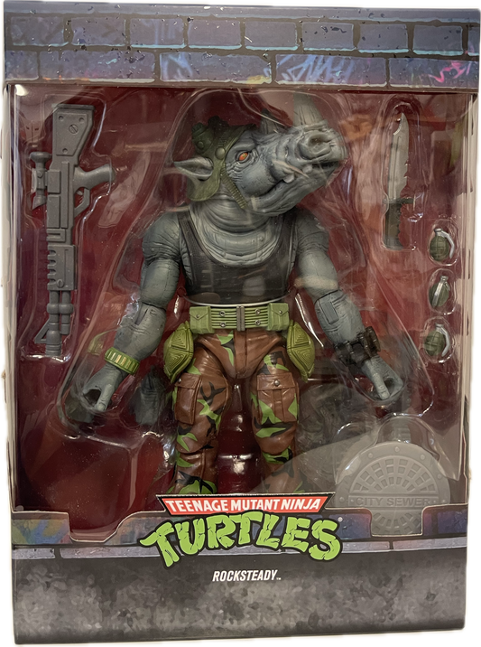 Ultimates Teenage Mutant Ninja Turtles Rocksteady Figure