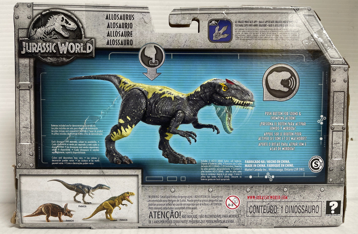 Jurassic World ROARIVORES ALLOSAURUS ACTION FIGURE Fallen Kingdom
