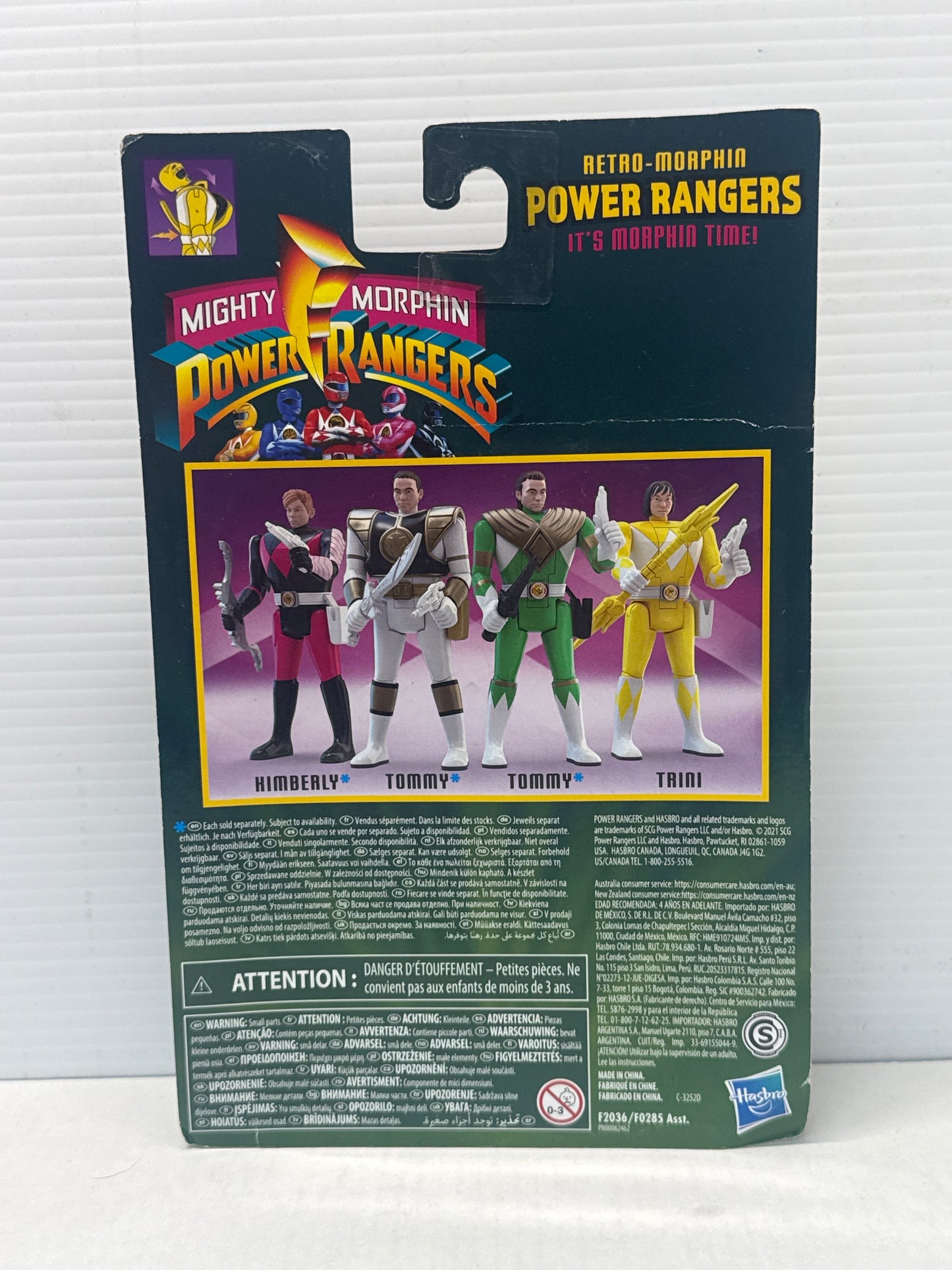 MMPR - Retro Morphin 8 Figure Lot Flip Heads - Missing Dark Suit Kimberly