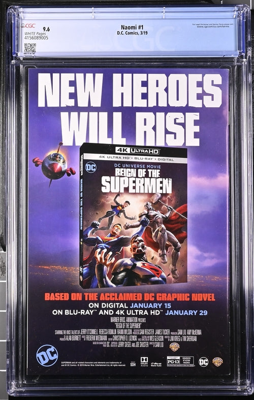 Naomi #1 CGC 9.6 1st Naomi McDuffie