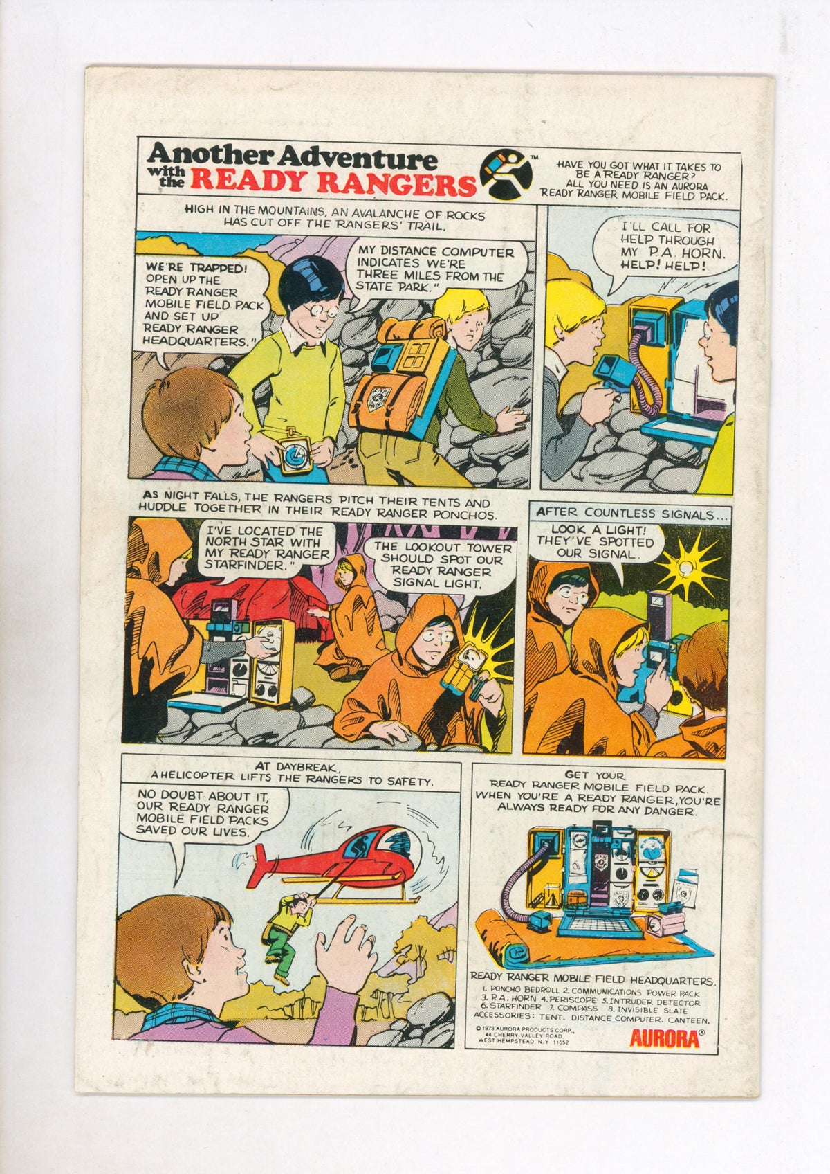 Action Comics #431 (1974) actual back cover
