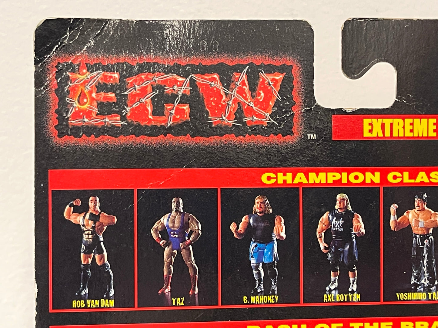 ECW Champion Clashers Rhino Action Figure SIGNED
