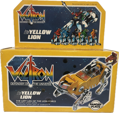 Voltron Defender Of The Universe Yellow Lion Vehicle Complete 1984