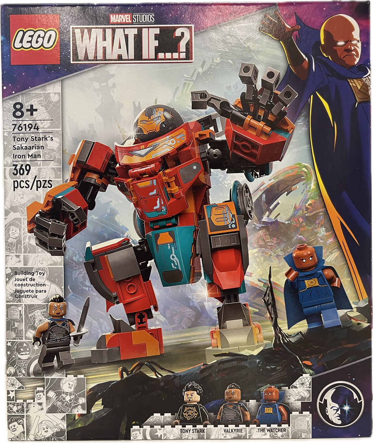 Lego Marvel What If ...? Tony Stark's Sakaarian Iron Man 76194 369 pcs