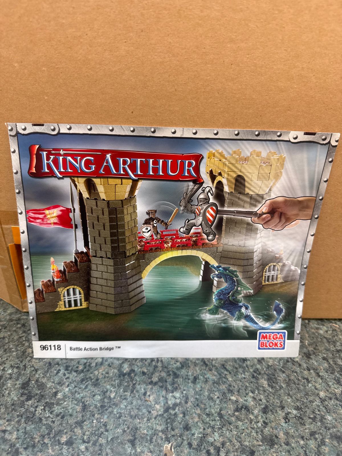 Mega Bloks Legends King Arthur Battle Action Bridge Set #96118 165 pcs