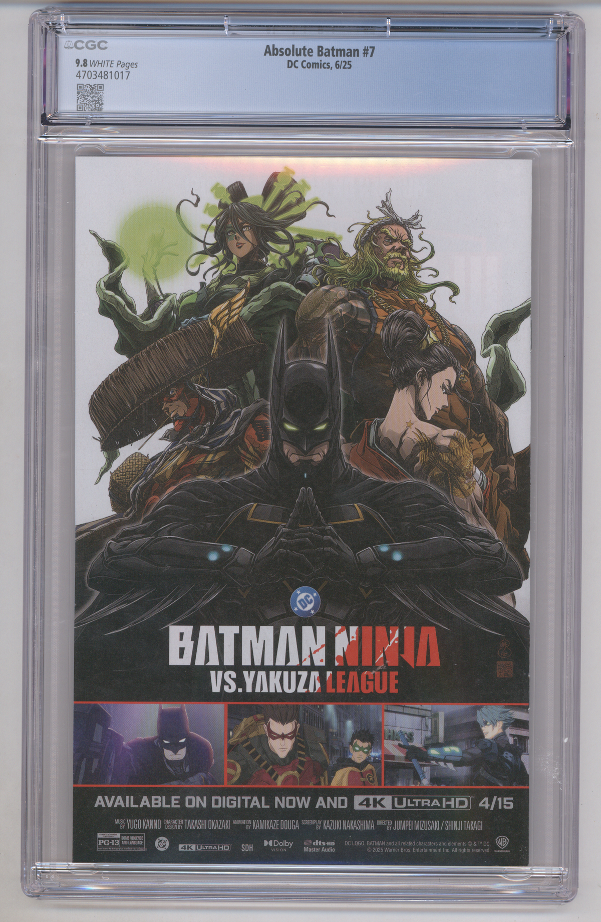 Absolute Batman #7 CGC Graded 9.8