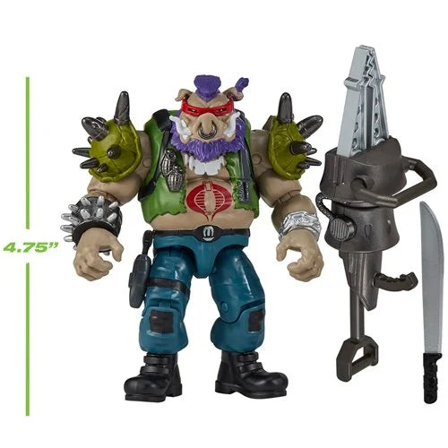 Teenage Mutant Ninja Turtles x G.I. Joe Bebop x Ripper Action Figure