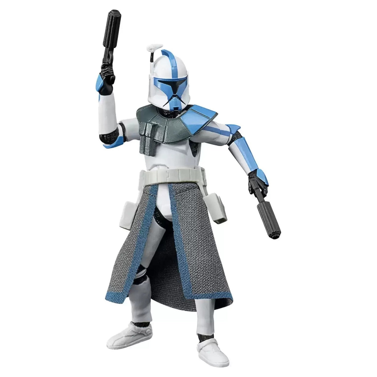 Stock photo - Hasbro Star Wars Vintage Collection blue ARC Trooper VC212 F5419, figure pose 2