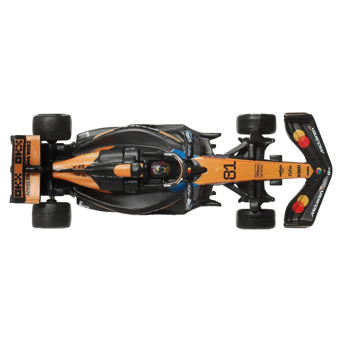 Hot Wheels Formula 1 McLaren Team Piastri #81 and Norris #4 2-Pack Premium 1:64 Vehicle