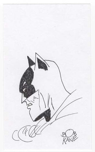 Original Bob Kane Batman art piece No COA