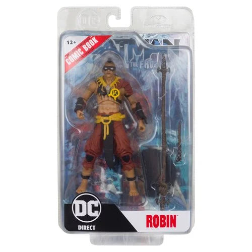 Batman Fighting the Frozen Page Punchers Wave 4 Robin 7-Inch Scale Action Figure with Comic Book