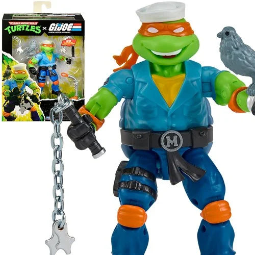 Teenage Mutant Ninja Turtles x G.I. Joe Mikey x Shipwreck Action Figure