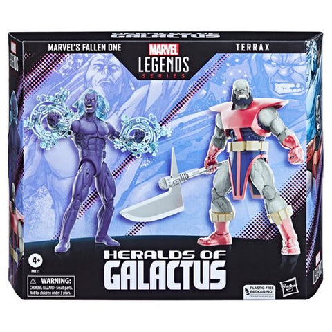 Marvel Legends Heralds of Galactus Fallen One and Terrax Exclusive NOT MINT PACKAGING