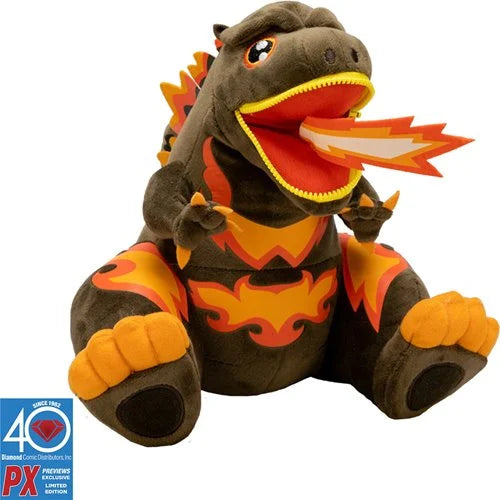Godzilla Zippermouth Plush Godzilla Burning