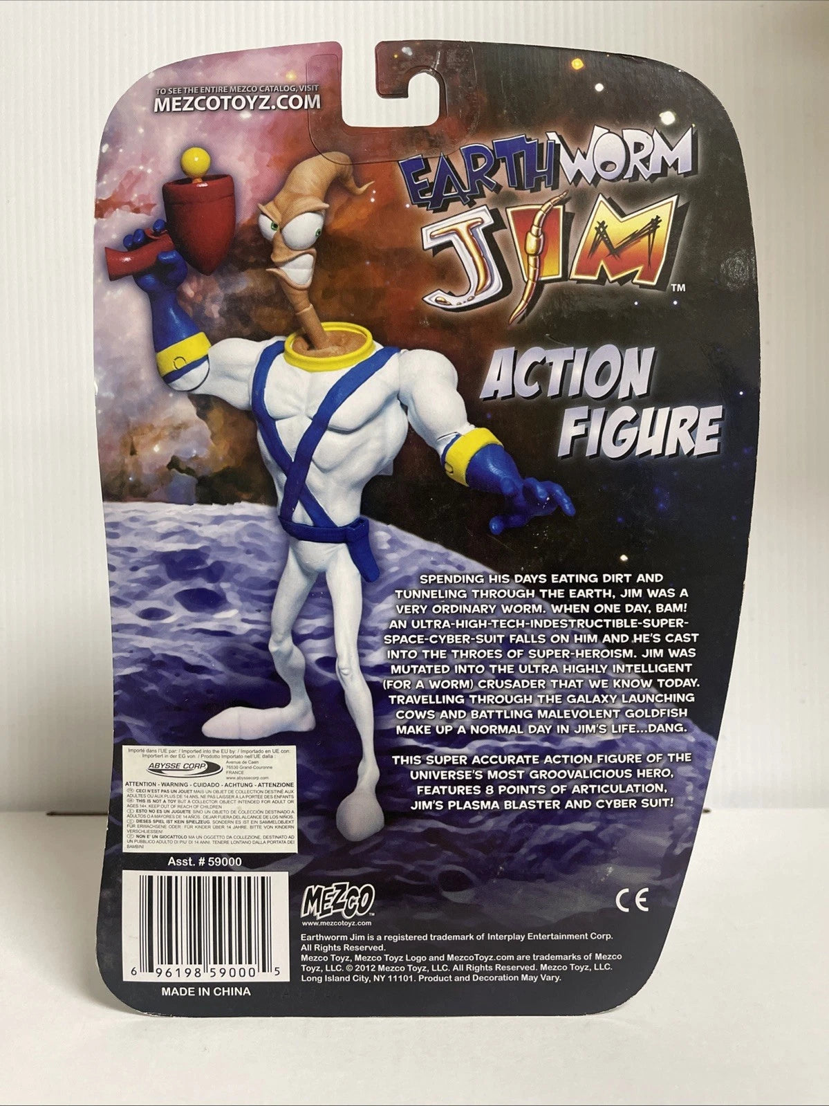 Earthworm Jim Mezco 6" Action Figure 2012 NIB
