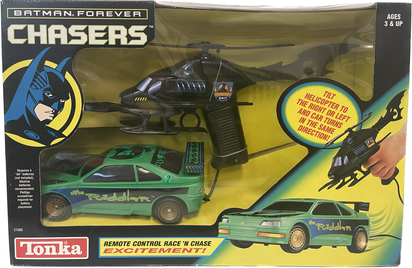 Tonka Batman Forever Chasers Remote Control Race 'N Chase