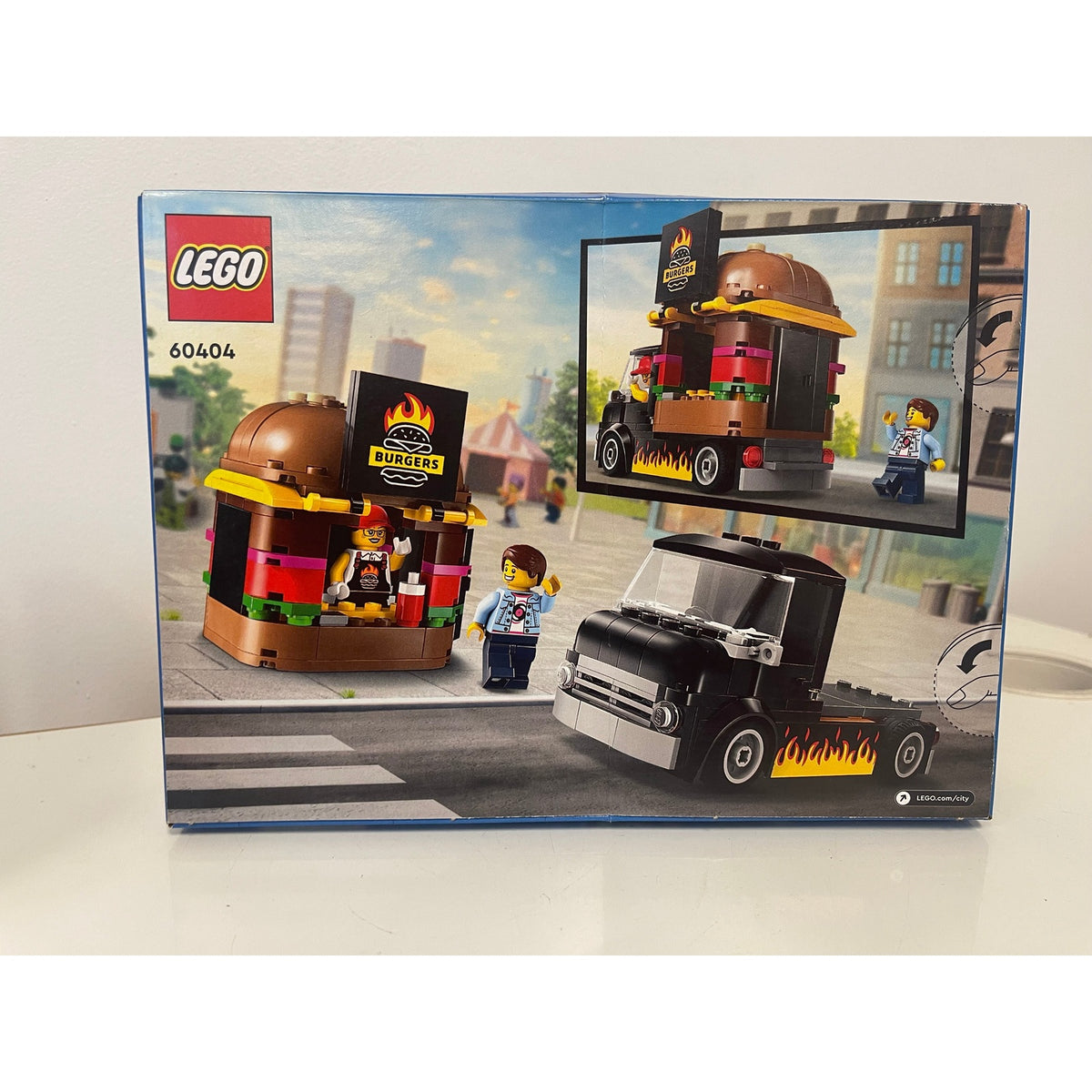 LEGO City Burger Truck 60404 box back