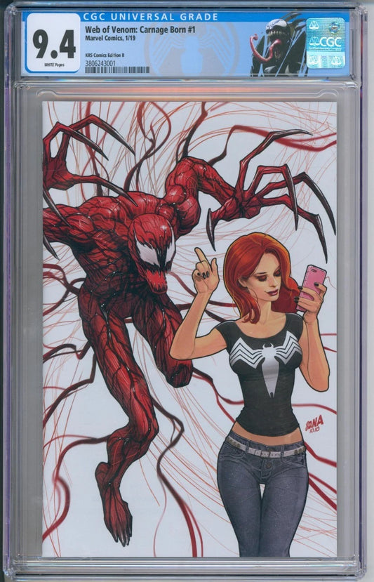 Web of Venom: Carnage Born #1 CGC 9.4 (KRS Comics Edition B)