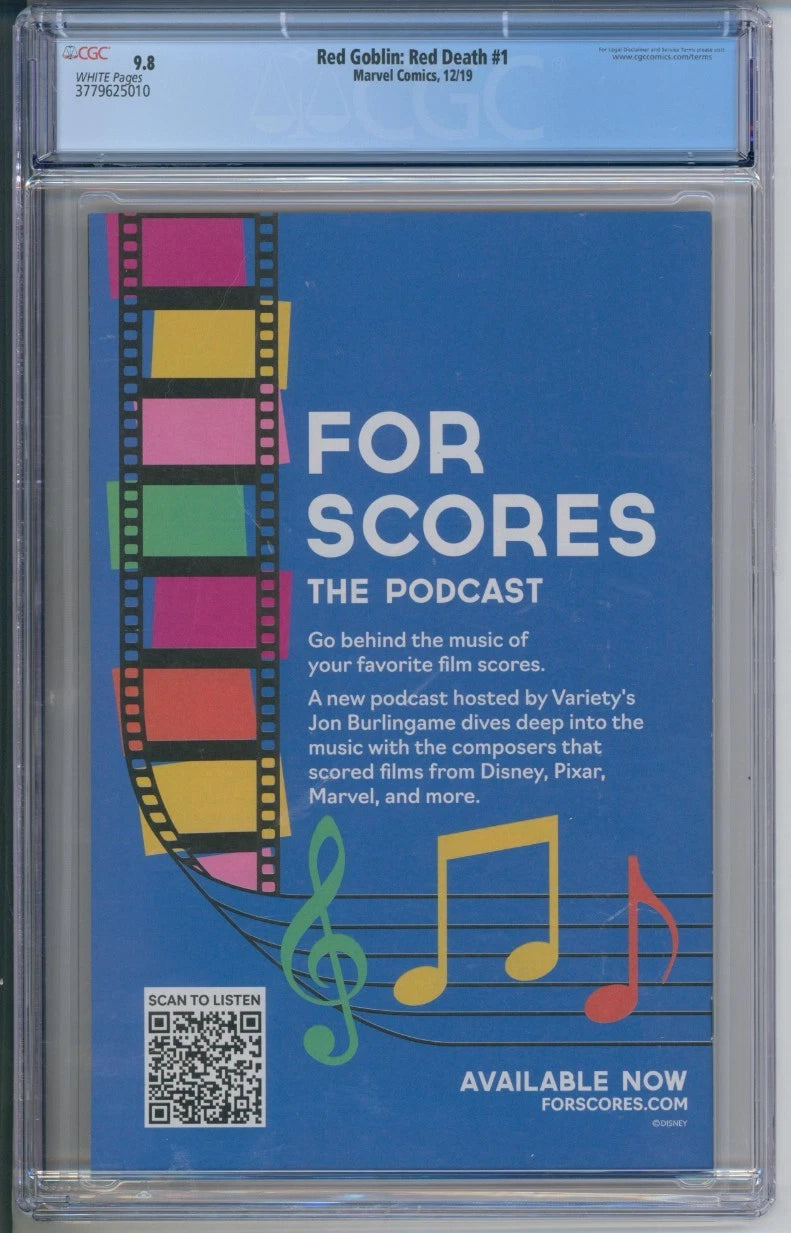 Marvel Comics Red Goblin: Red Death #1 CGC 9.8