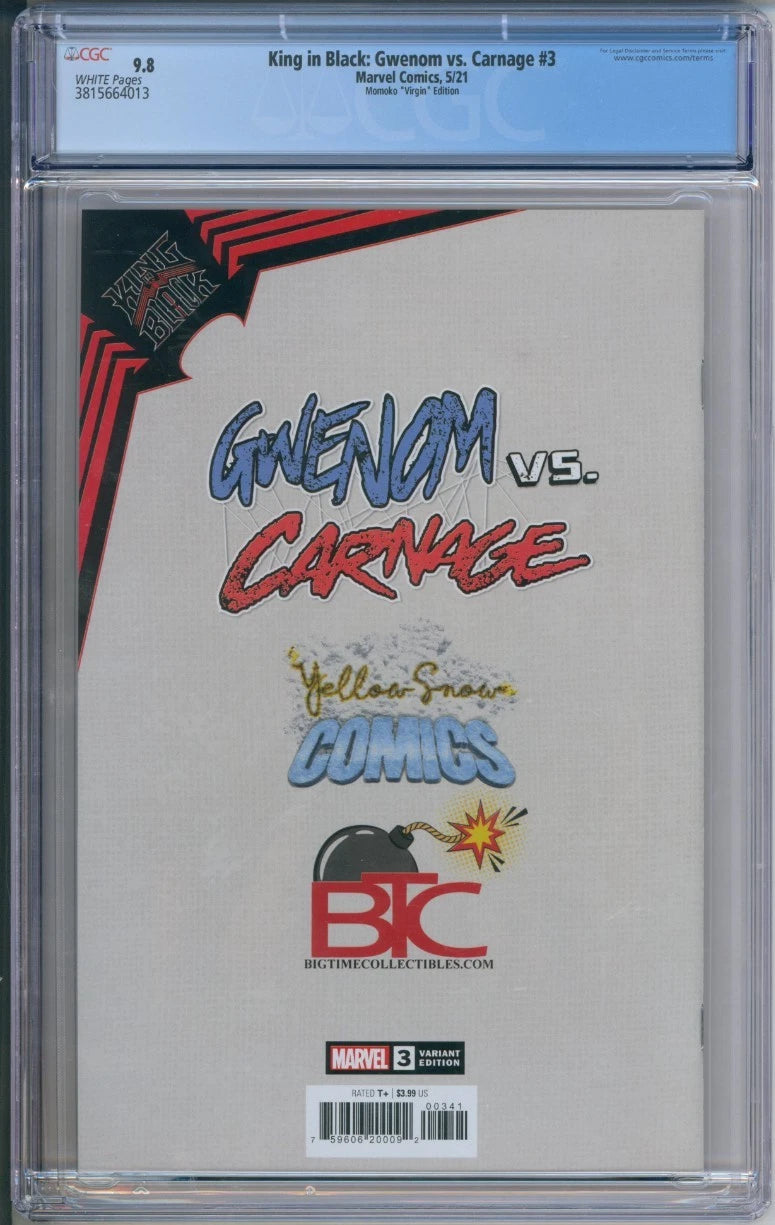 King in Black: Gwenom vs. Carnage #3 CGC 9.8