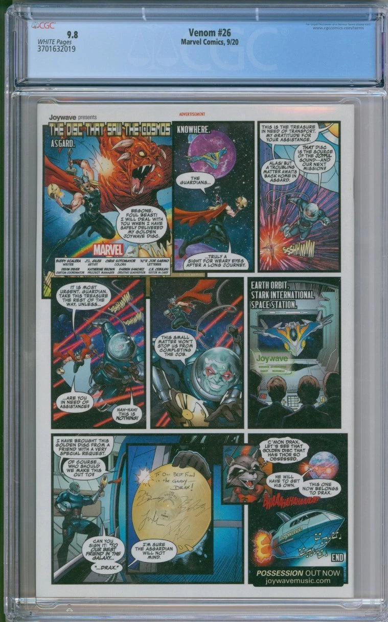 Marvel Comics Venom #26 (LGY #191) CGC 9.8 (First distributed appearance of Virus)