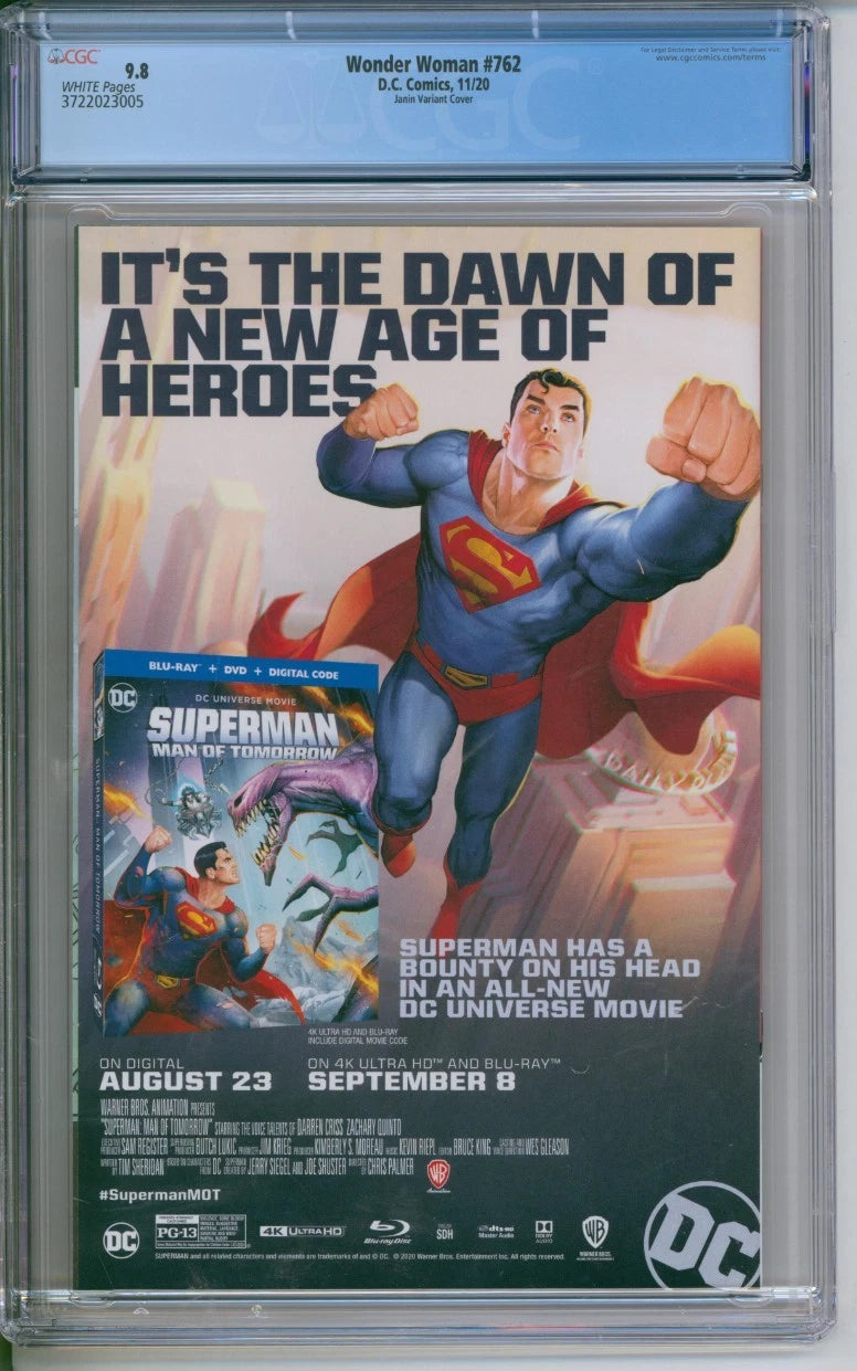 DC Comics Wonder Woman #762 CGC 9.8 (Janin variant cover)