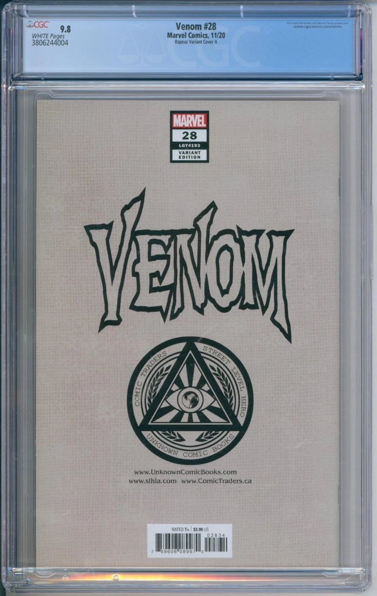 Venom #28 (LGY#193) CGC 9.8 (Rapoza Variant Cover A)