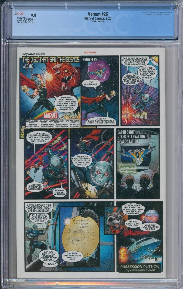 Venom #26 (LGY #191) CGC 9.8 (1st distributed apperance of Viper)