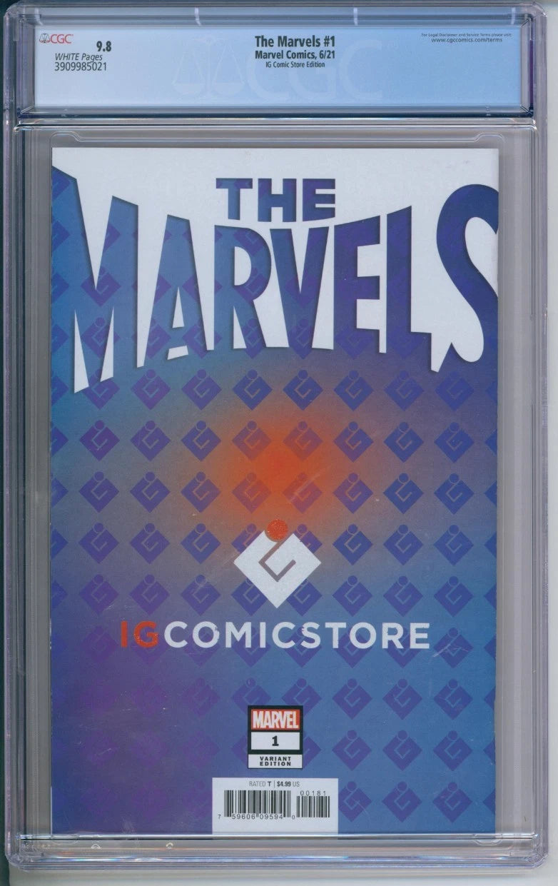 Marvel Comics The Marvels #1 CGC 9.8 (IG Comic Store Edition, "Virgin" cover)
