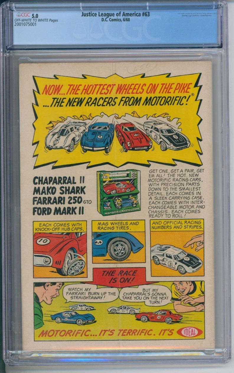 Justice League of America #63 CGC 5.0