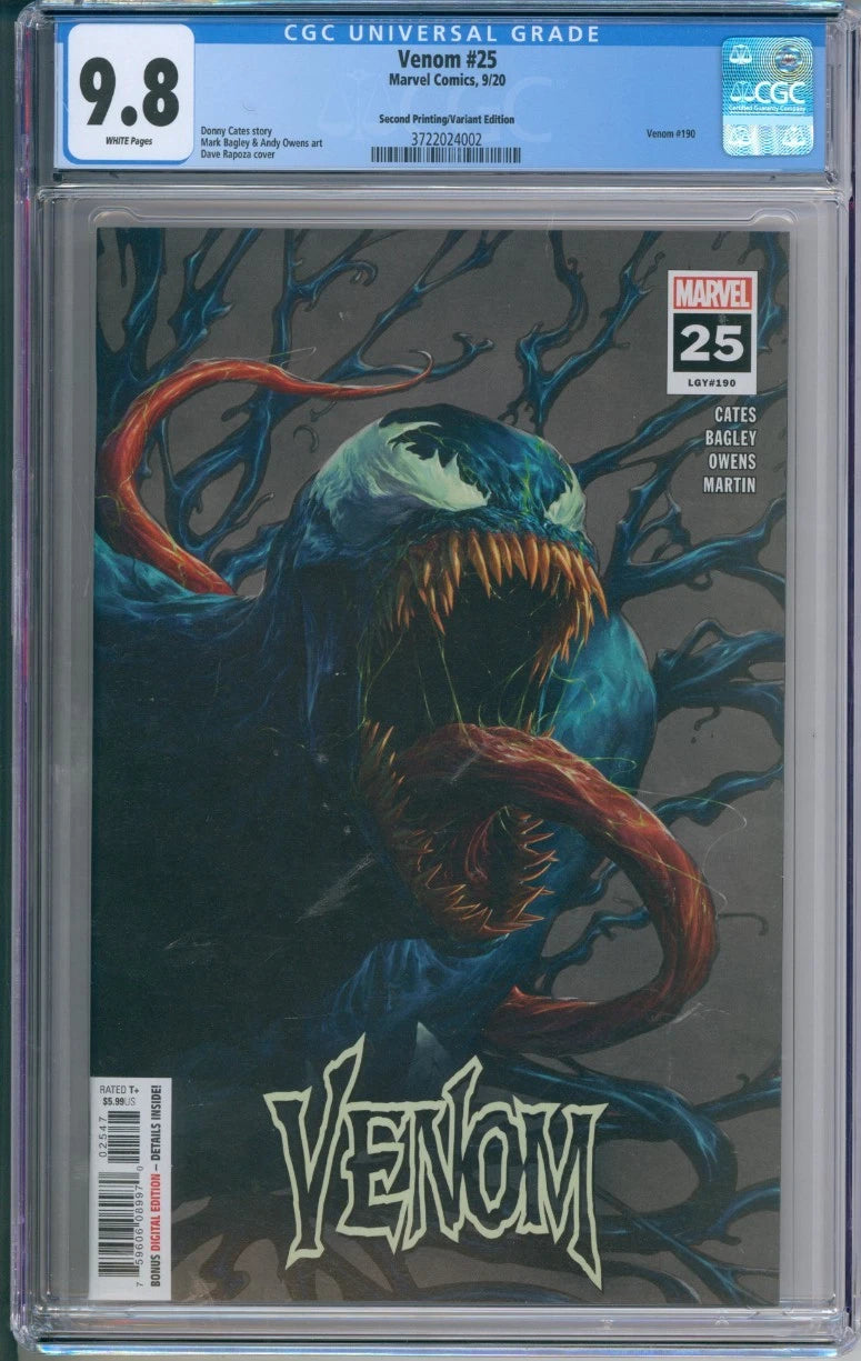 Venom #25 (LGY#190) CGC 9.8 (Second Printing/Variant Edition)