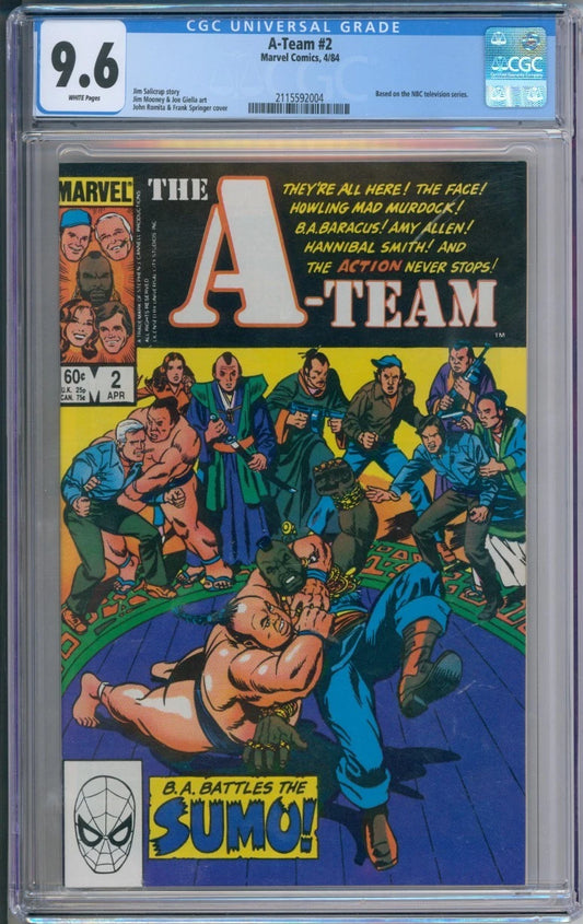 A-Team #2 CGC 9.6 (B.A. battles the Sumo)