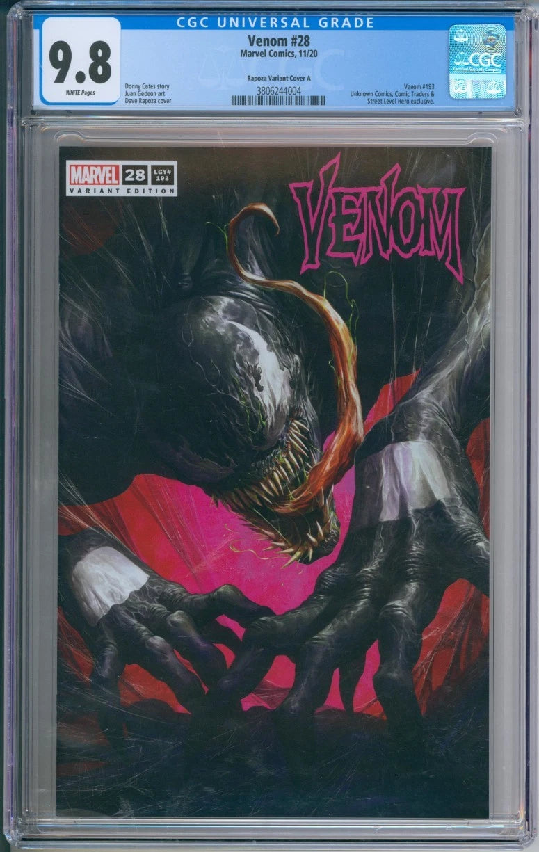 Venom #28 (LGY#193) CGC 9.8 (Rapoza Variant Cover A)